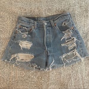 Levi’s Distressed Shorts